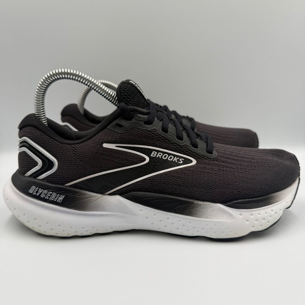 Brooks Glycerin 21 Black‎ White Running Shoes Women's Size 8.5 Athletic Sneakers - Picture 2 of 10
